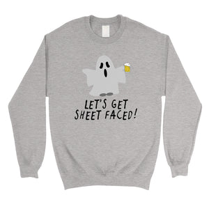 Let's Get Sheet Faced Unisex Crewneck Sweatshirt