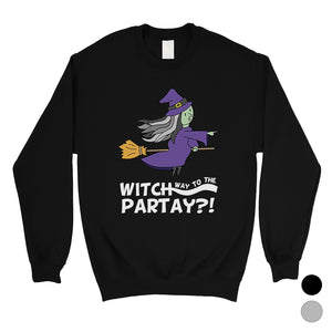 Witch Way To Partay Unisex Crewneck Sweatshirt