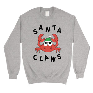 Santa Claws Crab Unisex Crewneck Sweatshirt