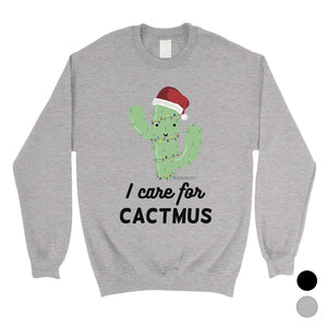 Care For Cactmus Unisex Crewneck Sweatshirt