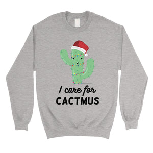 Care For Cactmus Unisex Crewneck Sweatshirt