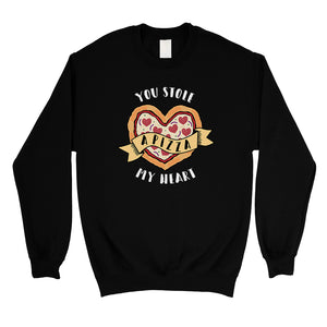 Stole Pizza My Heart Unisex Crewneck Sweatshirt For Valentine's Day