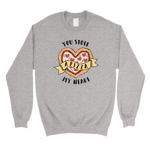 Stole Pizza My Heart Unisex Crewneck Sweatshirt For Valentine's Day