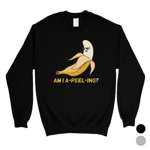 Apeeling Banana Unisex Crewneck Sweatshirt Funny Anniversary Gift