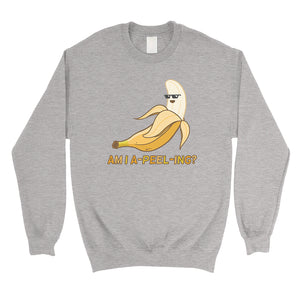 Apeeling Banana Unisex Crewneck Sweatshirt Funny Anniversary Gift