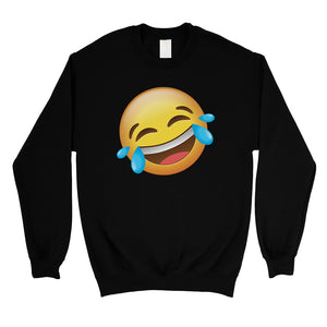 Emoji-Laughing Unisex Crewneck Sweatshirt Funny Amazing Halloween