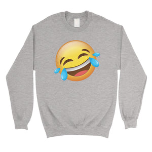 Emoji-Laughing Unisex Crewneck Sweatshirt Funny Amazing Halloween