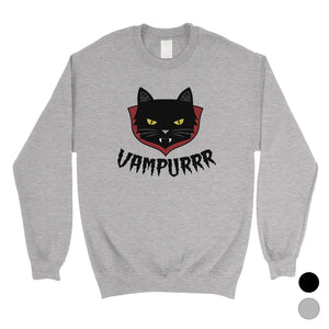 Vampurrr Funny Halloween Costume Cute Unisex Crewneck Sweatshirt