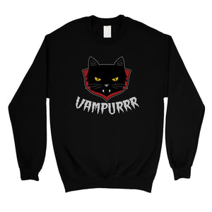 Vampurrr Funny Halloween Costume Cute Unisex Crewneck Sweatshirt