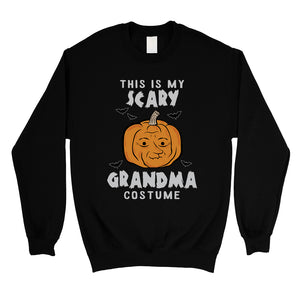 This is My Scary Grandma Costume Pumpkin Unisex Crewneck Sweatshirt