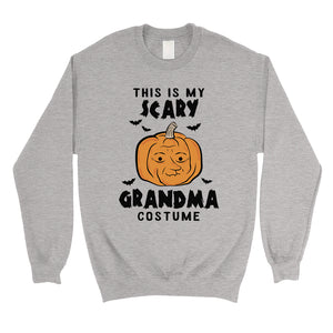 This is My Scary Grandma Costume Pumpkin Unisex Crewneck Sweatshirt
