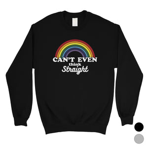 LGBT Can't Straight Rainbow Unisex SweaShirt