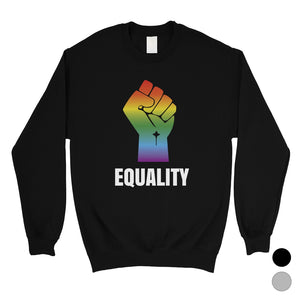 LGBT Equality Rainbow Fist Unisex SweaShirt