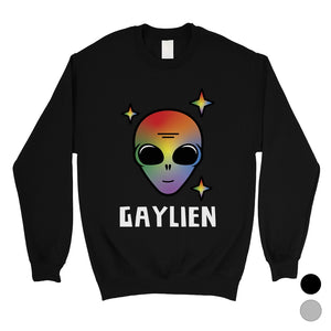 LGBT Gaylien Rainbow Alien Unisex SweaShirt