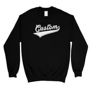 White College Swoosh Unique Unisex Personalized Crewneck Sweatshirt