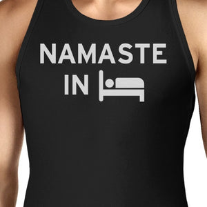 Namaste In Bed Unisex Tank Top Yoga Sleeveless Shirt Gifts For Yogi - 365INLOVE