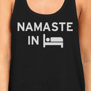 Namaste In Bed Tank Top Yoga Work Out Tank Top Cute Yoga Racerback - 365INLOVE