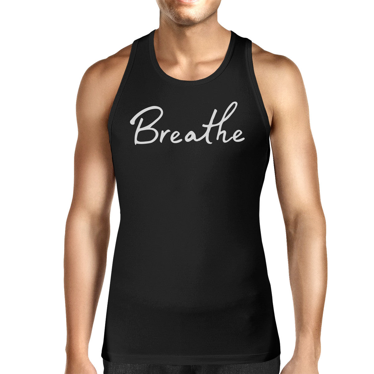 Breath Unisex Tank Top Yoga Sleeveless Shirt Cute Gifts For Yogi - 365INLOVE