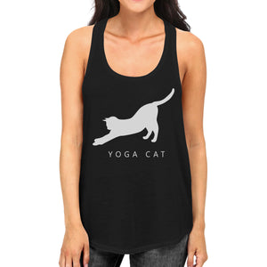 Yoga Cat Tank Top Yoga Work Out Tank Top Cute Gift For Cat Lady - 365INLOVE