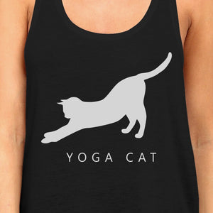 Yoga Cat Tank Top Yoga Work Out Tank Top Cute Gift For Cat Lady - 365INLOVE