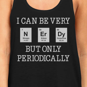 Nerdy Periodically Womens Black Tank Top