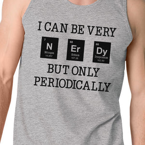 Nerdy Periodically Mens Grey Tank Top