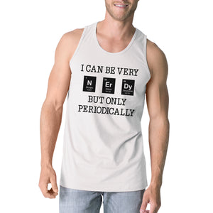 Nerdy Periodically Mens White Tank Top