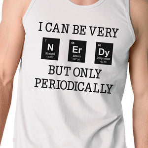 Nerdy Periodically Mens White Tank Top