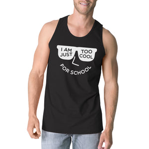 Too Cool For School Mens Black Tank Top