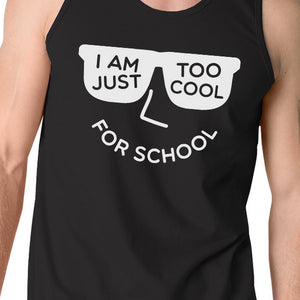 Too Cool For School Mens Black Tank Top