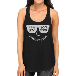 Too Cool For School Womens Black Tank Top