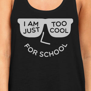 Too Cool For School Womens Black Tank Top