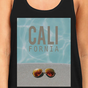 California Pool Sunglass Womens Lightweight Summer Cotton Tank Top - 365INLOVE