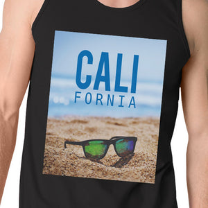 California Beach Sunglass Mens Lightweight Summer Cotton Tank Top - 365INLOVE