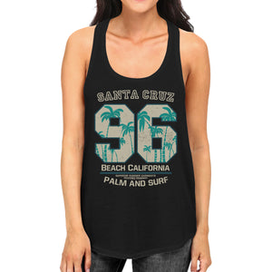 Santa Cruz Beach California Womens Black Tank Top