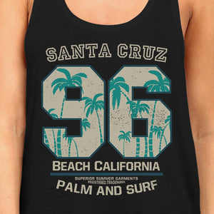 Santa Cruz Beach California Womens Black Tank Top