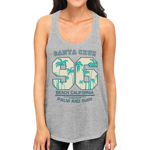 Santa Cruz Beach California Womens Grey Tank Top