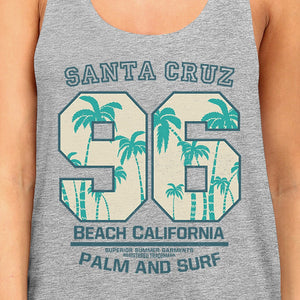 Santa Cruz Beach California Womens Grey Tank Top