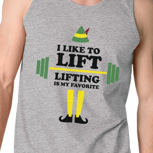 I Like To Lift Lifting Is My Favorite Mens Grey Tank Top