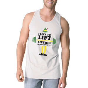 I Like To Lift Lifting Is My Favorite Mens White Tank Top