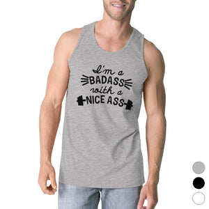 Bad Nice Ass Mens Tank Top Funny Work Out Gift