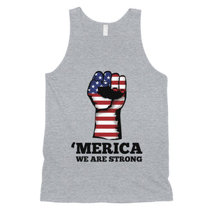 Merica We Strong Tank Top Mens 4th Of July Graphic Tank Top Gift