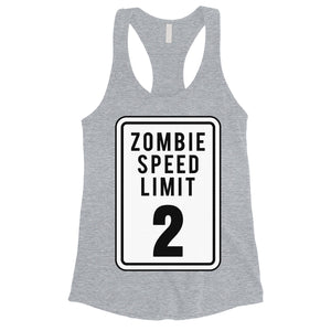 Zombie Speed Limit Womens Tank Top