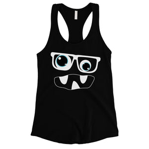 Monster With Glasses Womens Tank Top