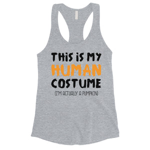 This Is My Human Costume Womens Tank Top