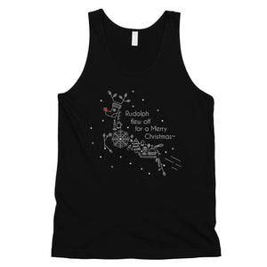 Line Art Rudolph Mens Tank Top