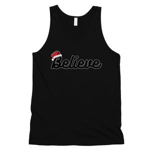 Believe Santa Hat Mens Tank Top