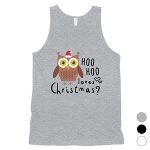 Hoo Christmas Owl Mens Tank Top