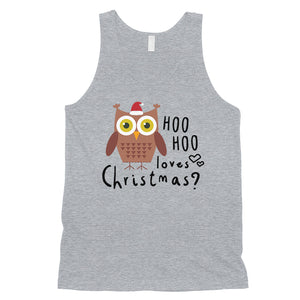 Hoo Christmas Owl Mens Tank Top