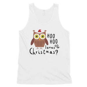 Hoo Christmas Owl Mens Tank Top